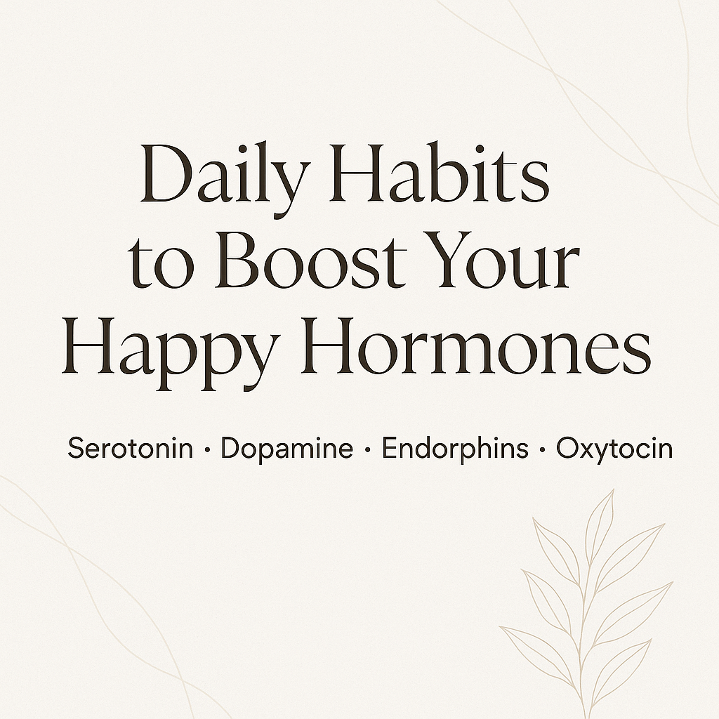 Daily Habits to Boost Your Happy Hormones